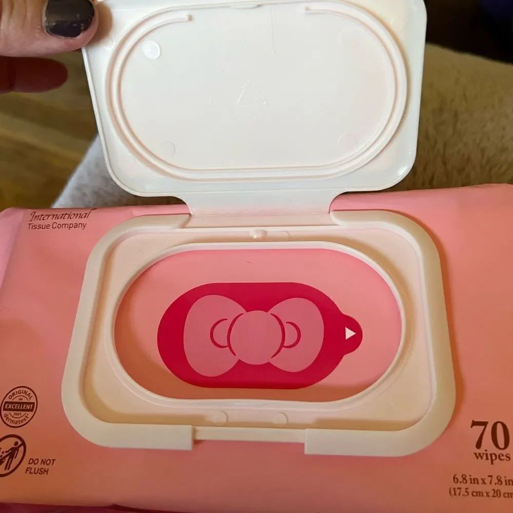 Hello Kitty Wet Wipes 70 Count - Picture 4 of 7
